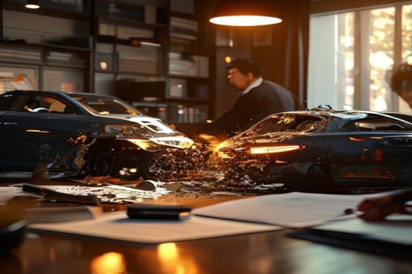 {"prompt":"car accident scene, two cars collision, lawyer documents, insurance claim, professional law office setting, warm lighting, photorealistic, no people visible, high quality","originalPrompt":"car accident scene, two cars collision, lawyer documents, insurance claim, professional law office setting, warm lighting, photorealistic, no people visible, high quality","width":512,"height":512,"seed":112233,"model":"sana","enhance":false,"nologo":true,"negative_prompt":"undefined","nofeed":false,"safe":false,"quality":"medium","image":[],"transparent":false,"has_nsfw_concept":false,"concept":[],"trackingData":{"actualModel":"sana","usage":{"completionImageTokens":1,"totalTokenCount":1}}}