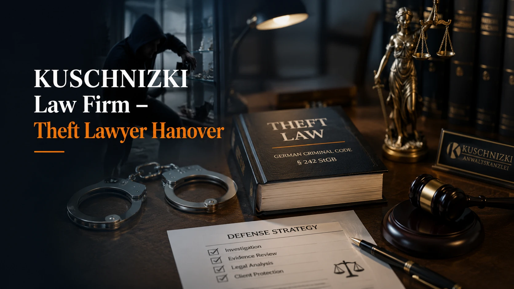 Kanzlei KUSCHNIZKI &ndash; Diebstahl Anwalt Hannover &ndash; Strafverteidigung in Hannover, Kanzlei KUSCHNIZKI